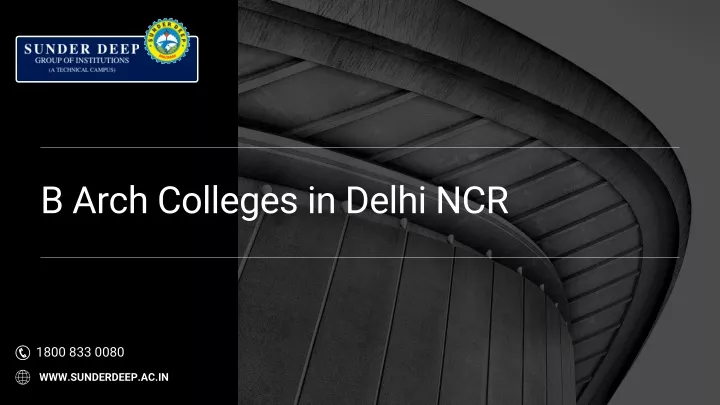b arch colleges in delhi ncr