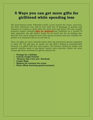 5 Ways You Can Get More gifts for girlfriend While Spending Less-converted