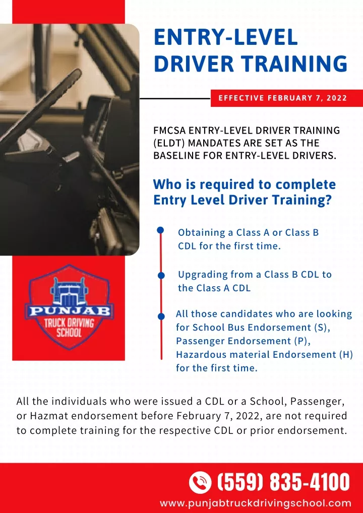 entry level driver training