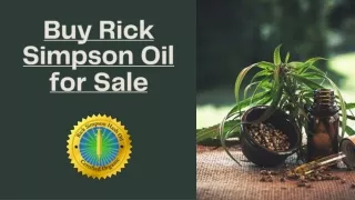 Buy Rick Simpson Oil for Sale - Rick Simpson Oil