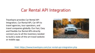 car rental api integration