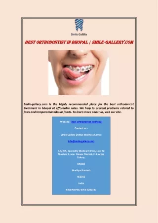 best orthodontist in bhopal smile best
