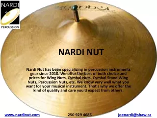 Nardi Percussion & Nardi Nuts