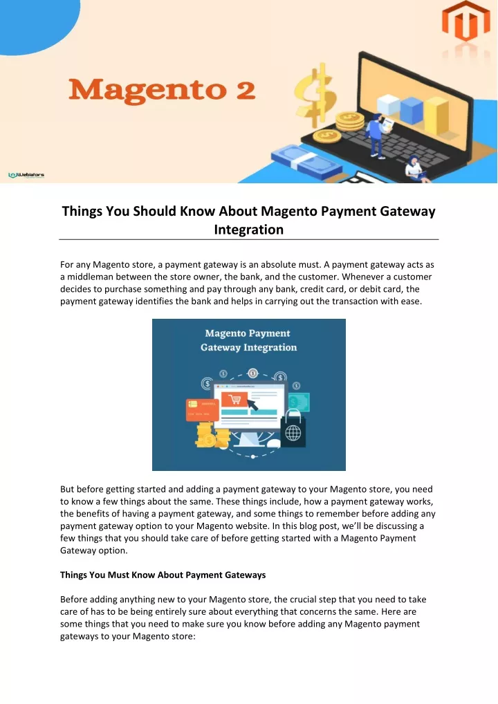 things you should know about magento payment