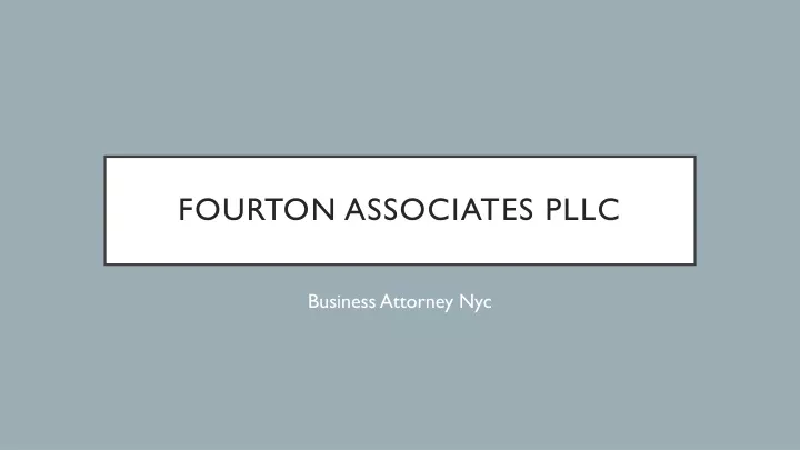 fourton associates pllc