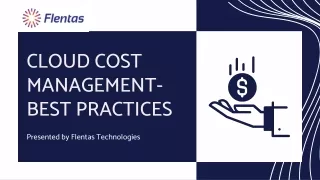 Cloud cost management- Best Practices