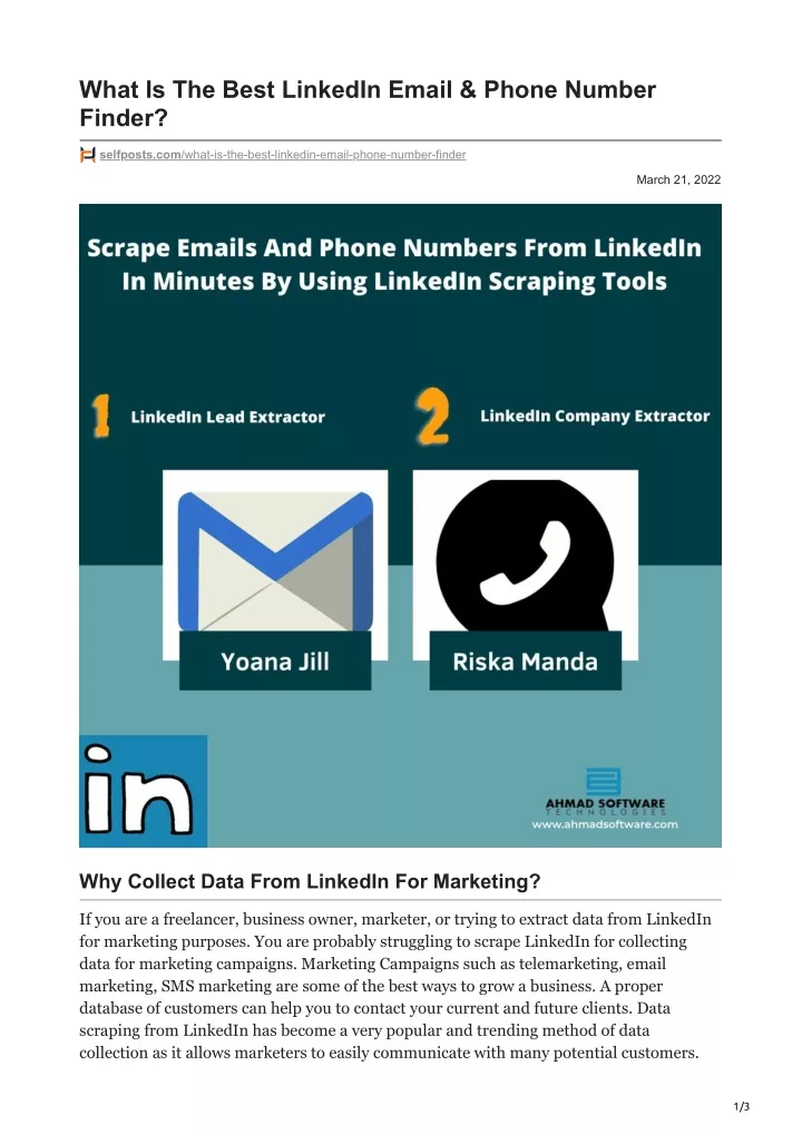 PPT - What Is The Best LinkedIn Email Amp Phone Number Finder ...