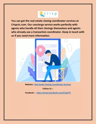 you can get the real estate closing coordinator
