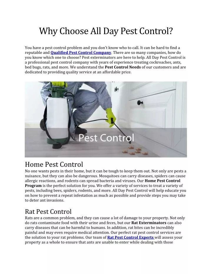 why choose all day pest control