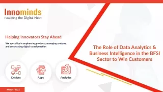 The Role of Data Analytics & Business Intelligence in the BFSI Sector to Win Customers