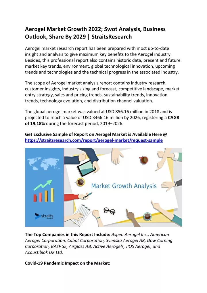 aerogel market growth 2022 swot analysis business