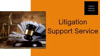Litigation Support Service - Eximius Writing Services LLC