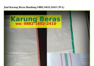 Jual Karung Beras Bandung ౦882·lϬ౦2·2Կl౦{WhatsApp}