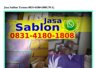 Jasa Sablon Termos O8Зl·Ꮞl8O·l8O8{WA}
