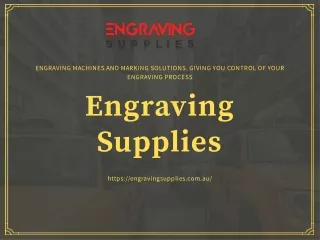 Engraving Supplies