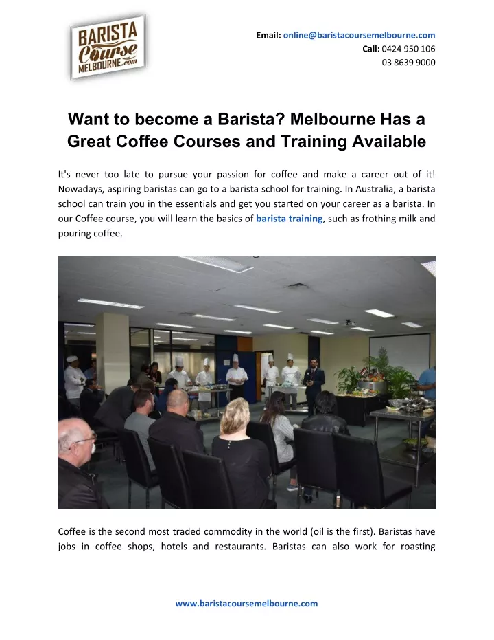 email online@baristacoursemelbourne com