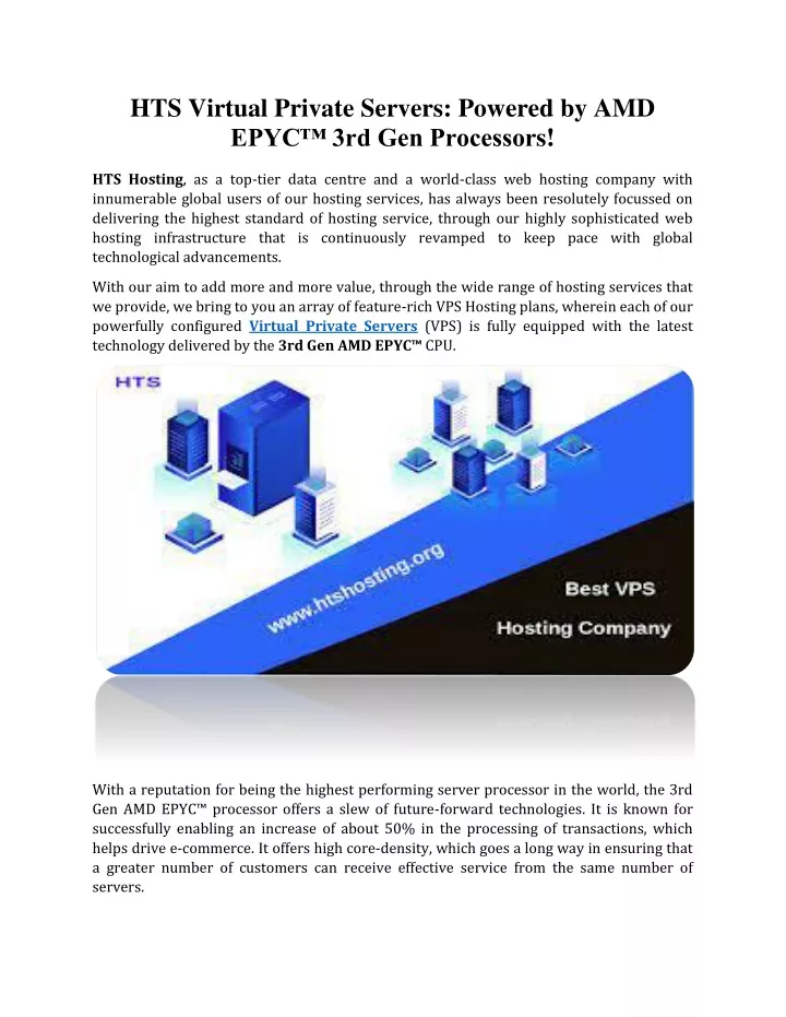 hts virtual private servers powered by amd epyc