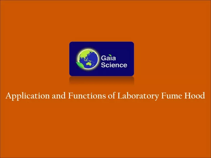 application and functions of laboratory fume hood