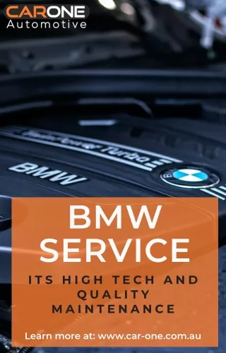 BMW Service — Its High Tech And Quality Maintenance