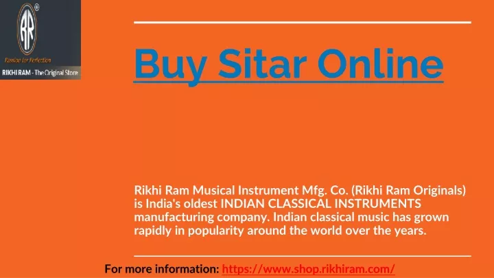 buy sitar online