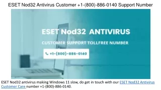 eset nod32 antivirus customer 1 800 886 0140