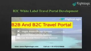 b2c white label travel portal development