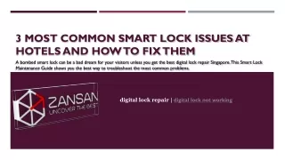 3 Most common smart lock issues at hotels and how to fix them