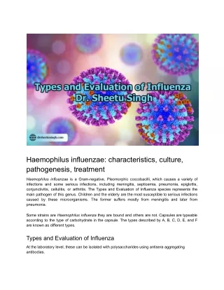 haemophilus influenzae characteristics culture