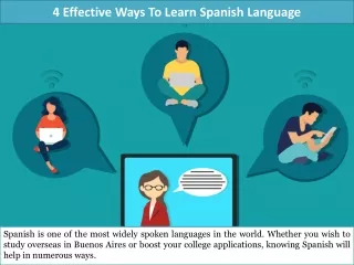 4 effective ways to learn spanish language