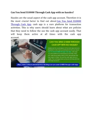 can you send 10000 through cash app with
