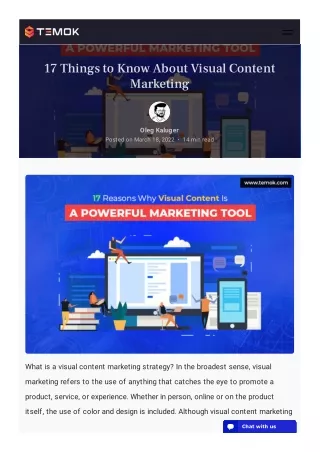 17 things to know about visual content marketing