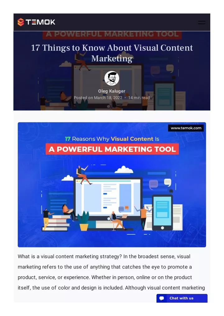 17 things to know about visual content marketing