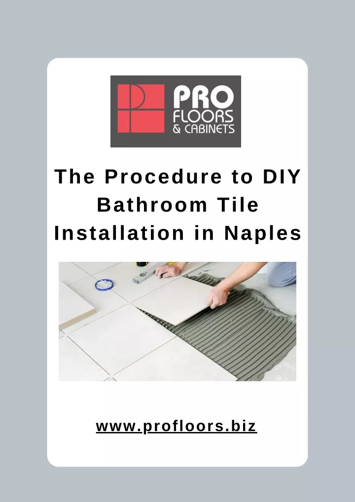 the procedure to diy bathroom tile installation