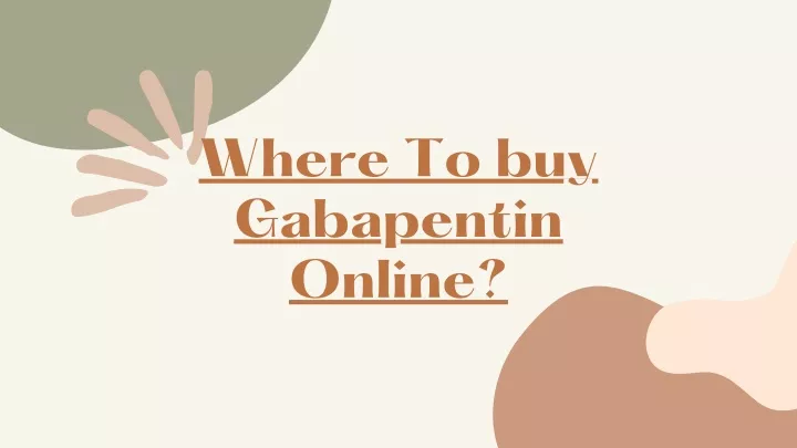 where to buy gabapentin online