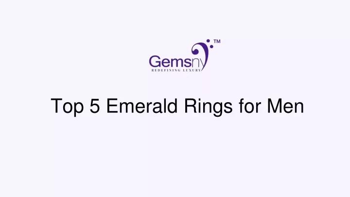 top 5 emerald rings for men