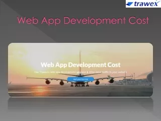 web app development cost