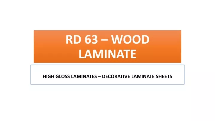 rd 63 wood laminate