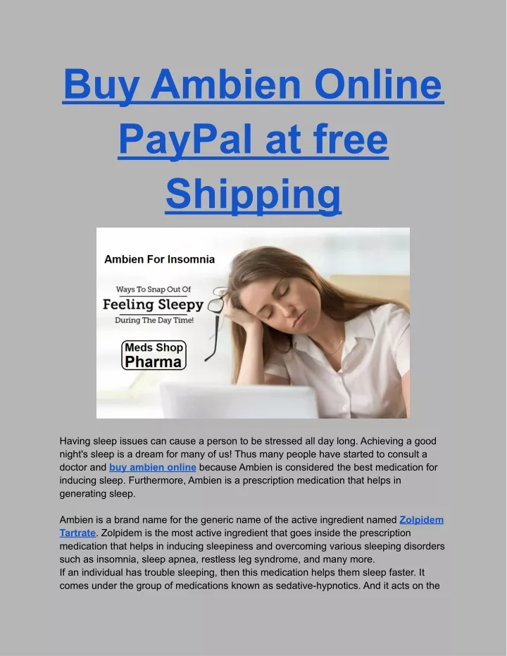 buy ambien online paypal at free shipping