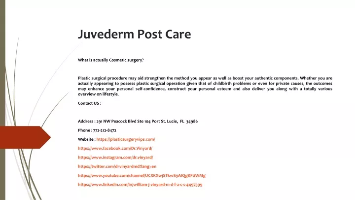 juvederm post care