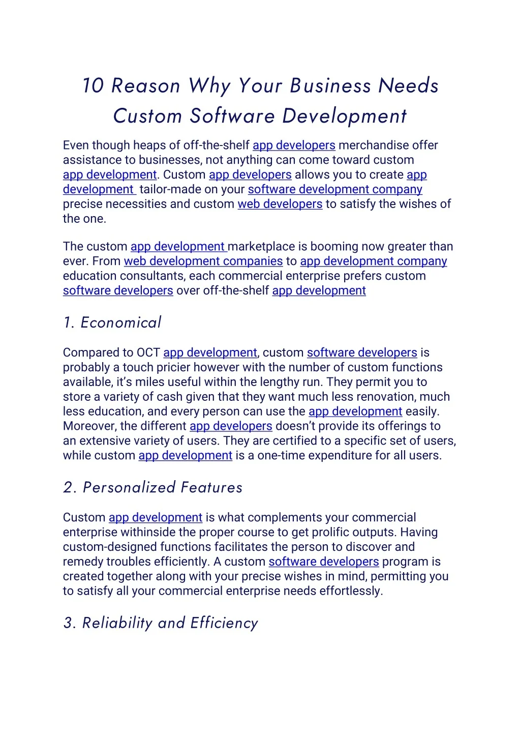 PPT - 10 Reason Why Your Business Needs Custom Software Development ...