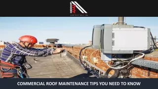 Commercial Roof Maintenance Tips You Need To Know