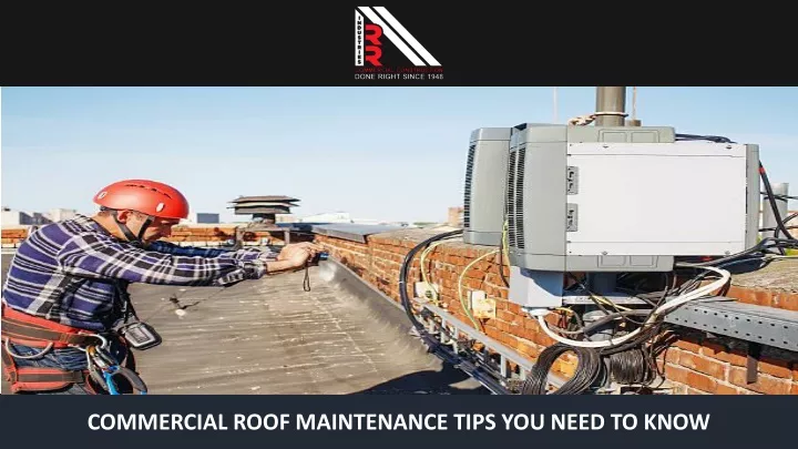 commercial roof maintenance tips you need to know