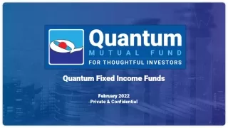 Quantum Fixed Income Funds
