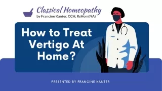 how to treat vertigo at home