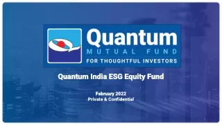 Quantum India ESG Equity Fund