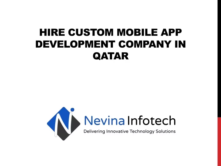 hire custom mobile app development company in qatar