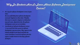 why do students aim to learn about software