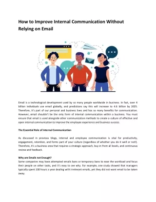 How to Improve Internal Communication Without Relying on Email