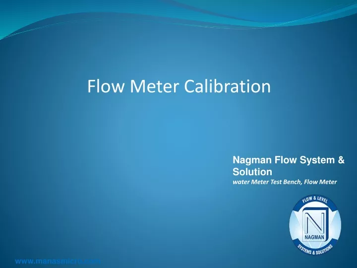 flow meter calibration