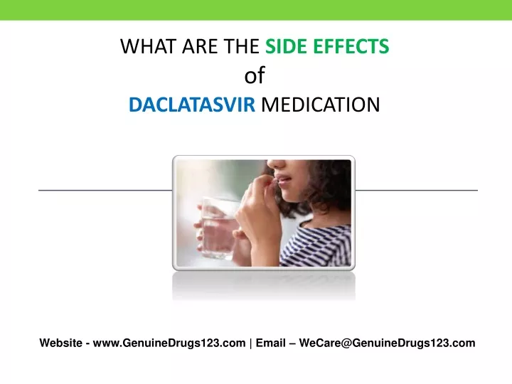 what are the side effects of daclatasvir